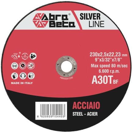 ABRA BETA AB000041115 - A30T - Disques à tronçonner à centre plat (lot multiple)
