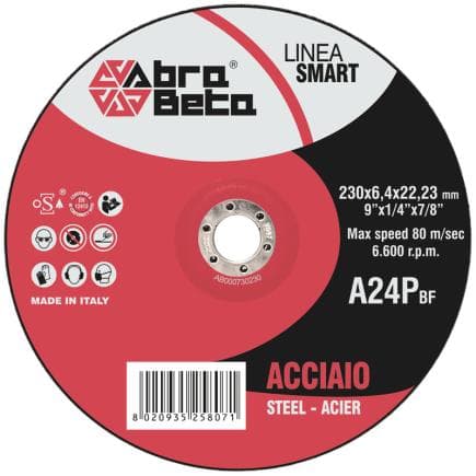 ABRA BETA AB000730115 - A24P - Disques de meulage en acier à centre déporté (lot multiple)