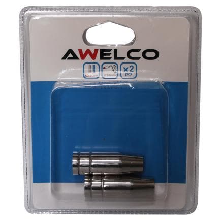 AWELCO 91520/S - Buse à gaz cylindrique MIG 15 (2 pcs.)