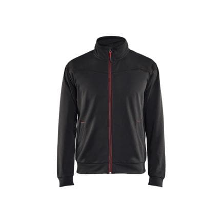 BLAKLADER 336225269956XL - Sweat zippé Noir/Rouge