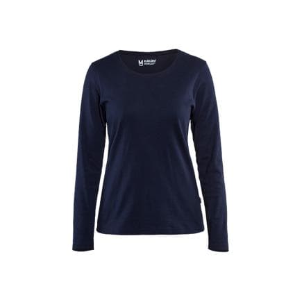 BLAKLADER 330110328900S - T-shirt manches longues femme Marine