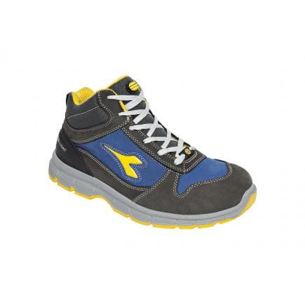 DIADORA UTILITY 701.175304-C4906/38 - Chaussures de sécurité hautes RUN MID S3 SRC ESD, grises / bleues