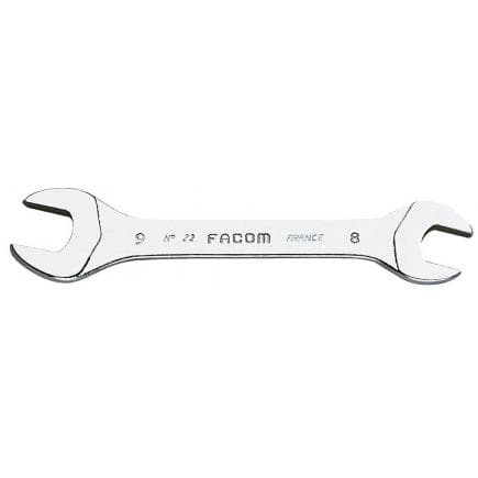 FACOM 22.3.2X5.5 - Clés à fourche métriques micromécaniques à tête coudée sur 15°