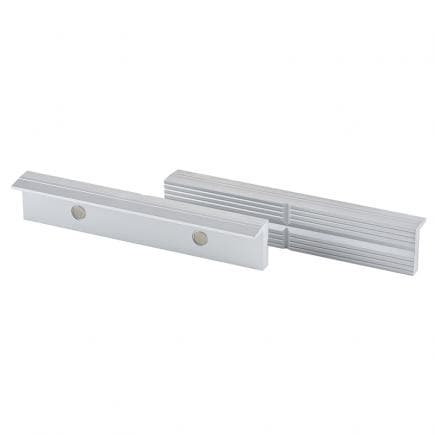 FERVI 0042/100 - Paire de couvre-mâchoires magnétiques en aluminium de 7,5 mm d'épaisseur