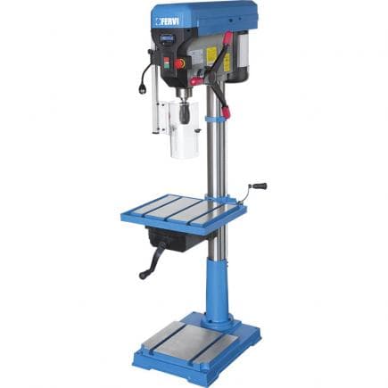 FERVI 0252/400V - Perceuse à colonne avec transmission par courroie 400 V 1,5 kW