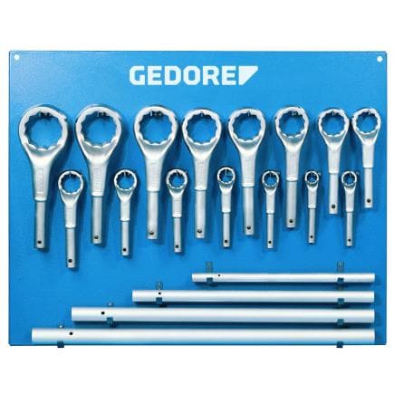 GEDORE 6049250 - Jeu de clés angulaires polygonales métriques (19 pcs.)