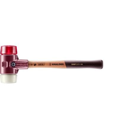 HALDER 3068.030 - Maillets SIMPLEX-Plastique/nylon avec boîtier en fonte malléable et manche en bois