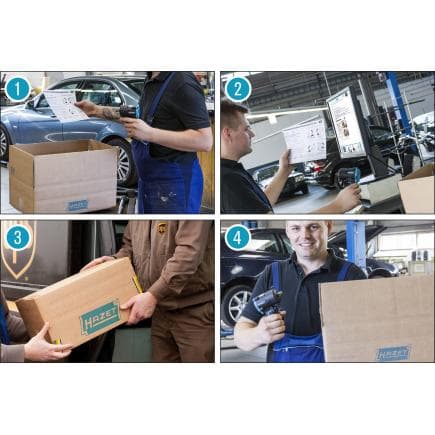 HAZET SP4 - Coffret pour l'entretien d'outils pneumatiques SP4