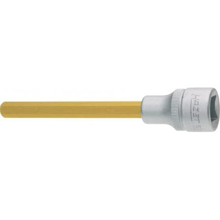 HAZET 986SLG-8 - Embout de clé à douilles hexagonal métrique extra long avec adaptateur carré intérieur 1/2"
