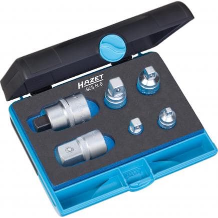 HAZET 958N/6 - Jeu d'adaptateurs avec SmartCase (6 pcs.)