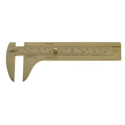 HELIOS PREISSER 0180320 - Pied à coulisse en laiton dur 100 x 25 mm