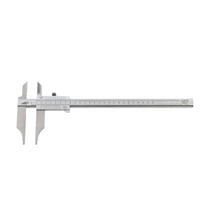HELIOS PREISSER 0230503 - Pied à coulisse d'atelier en inox sans réglage fin