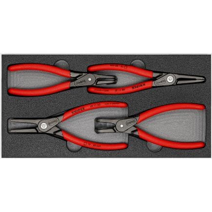KNIPEX 00 20 01 V09 - Assortiment d'outils dans compartiments en mousse thermoformée 4 pièces