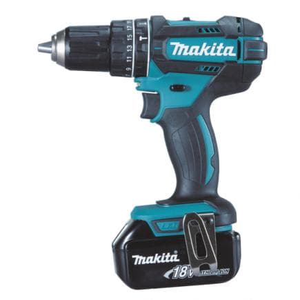 MAKITA DHP482RFX1 - PERCEUSE VISSEUSE A PERCUSSION 18V 13 mm - 62 Nm - avec 2 batteries 3.0Ah, chargeurs de batterie et 74 accessoires