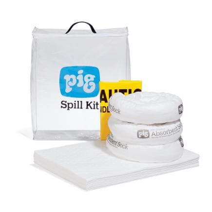 NEW PIG KIT470 - Kit pour déversements dans un sac transparent