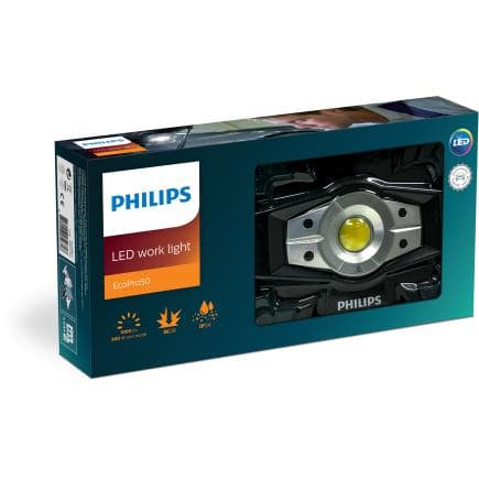 PHILIPS 1005071745 - Projecteur Philips à LED rechargeable en aluminium EcoPro50