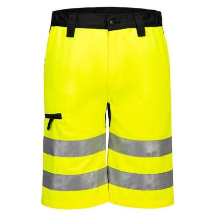 PORTWEST CD899YBR34 - Bermuda WX2 eco-conçu stretch, Jaune/Noir