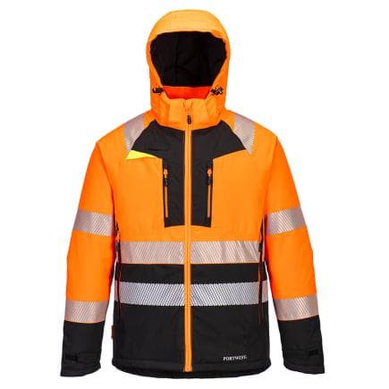 PORTWEST DX430OBRM - Parka DX4 HV Classe 2, Orange/Noir