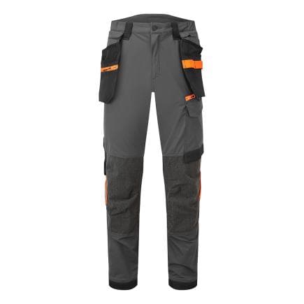 PORTWEST EV440MGS32 - Pantalon de travail stretch Holster EV4, Gris Métal Short
