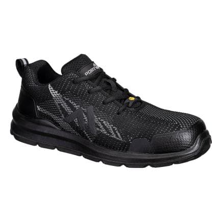 PORTWEST FC32BZR42 - Chaussure composite S1PS ESD SR FO, Noir/ Zoom Gris