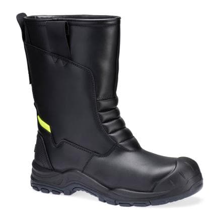 PORTWEST FD07BKR44 - Botte fourrée cuir S3L SC HRO CI SR, Noir