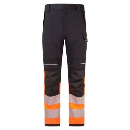 PORTWEST FR451OBR32 - Pantalon PW3 Modaflame HV Classe 1, Orange/Noir
