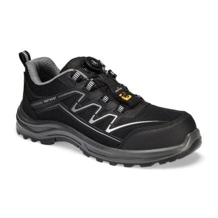 PORTWEST FT32BKG42 - Basket composite S1PS ESD SR FO, Noir/Gris