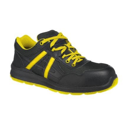 PORTWEST FT60BKY44 - Portwest Compositelite Mersey Trainer S1P, Noir/jaune