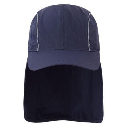 PORTWEST HA22NAR - Casquette de protection solaire respirante, Marine Blu