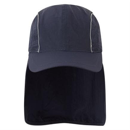 PORTWEST HA22NVR - Casquette de protection solaire respirante, Marine Blu