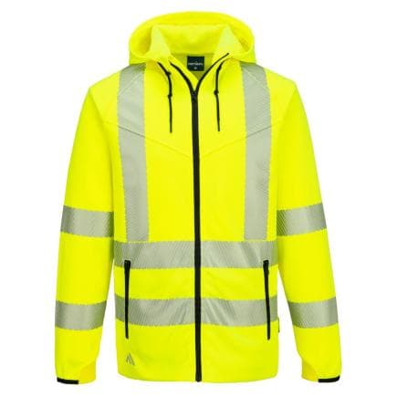 PORTWEST KX303YERL - Sweat à capuche zippé HV KX3, Jaune