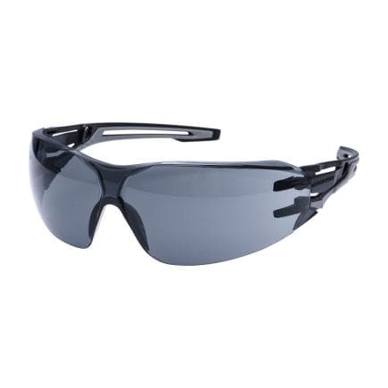 PORTWEST PR01SKR - Lunettes de sécurité enveloppantes en anthracite, fumée