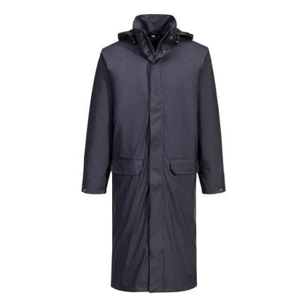 PORTWEST S658NVRL - Flexatex Chem Long Coat, Marine Blu