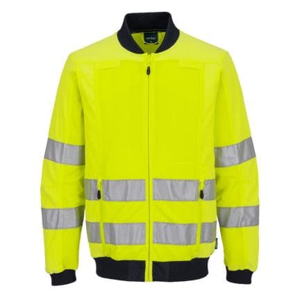 PORTWEST T164YNRL - Veste de travail en mesh hi-vis, jaune/Marine Blu