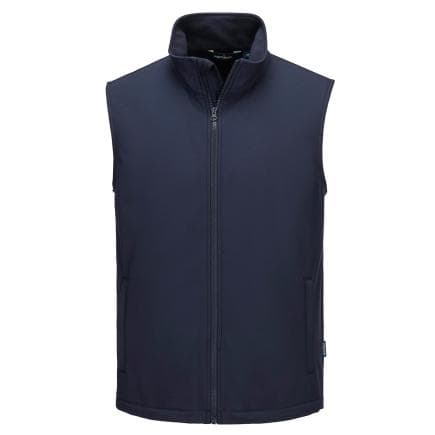 PORTWEST TK22NVR5XL - Gilet Softshell Print and Promo (2 couches), Marine Blu