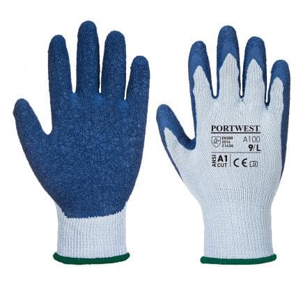PORTWEST A100G4RS - Gant enduit latex, gris/bleu (lot multiple)