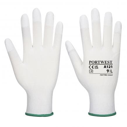 PORTWEST A121WHRXS - Gant doigts enduits PU, blanc (lot multiple)