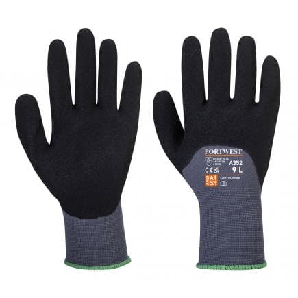 PORTWEST A352G8RL - Gant Dermiflex ultra, gris/noir (lot multiple)