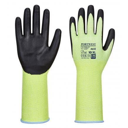 PORTWEST A632E8RXXL - Gant coupe verte longue poignet, vert/noir
