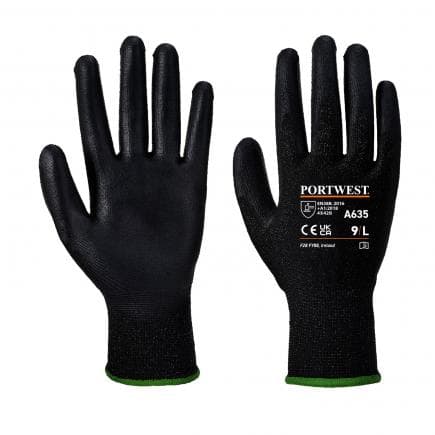 PORTWEST A635K8RL - Gant Eco coupure b, noir (lot multiple)