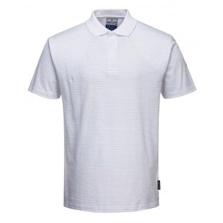 PORTWEST AS21WHR4XL - Polo antistatique ESD, blanc