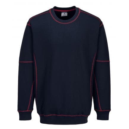 PORTWEST B318NREL - Sweat essential bicolore, marine/rouge