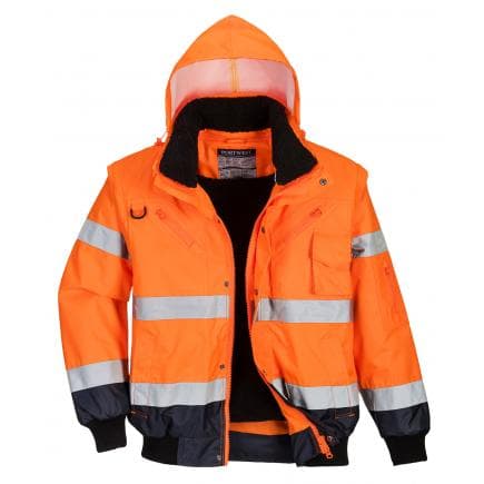 PORTWEST C465ONRL - Blouson haute-visibilité bicolore, orange/marine