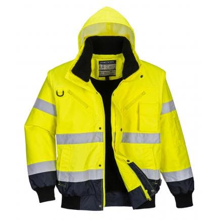 PORTWEST C465YNRXL - Blouson haute-visibilité bicolore, jaune/marine