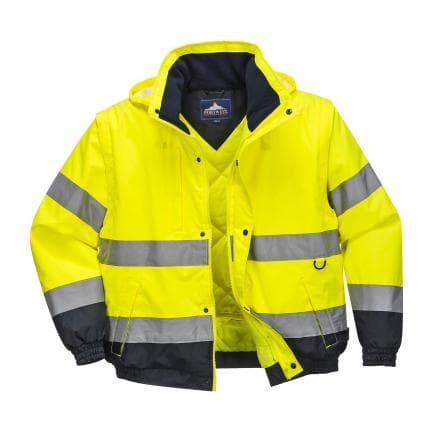 PORTWEST C468YERXL - Blouson 2-en-1 Hi-Vis, jaune