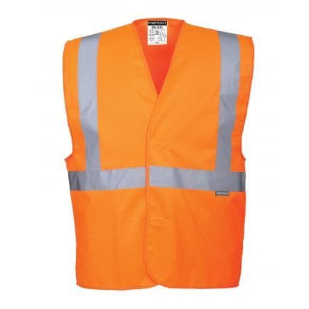 PORTWEST C472ORRL/XL - Gilet 1 bande & baudrier, orange