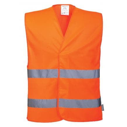 PORTWEST C474ORRL/XL - Gilet double bande, orange