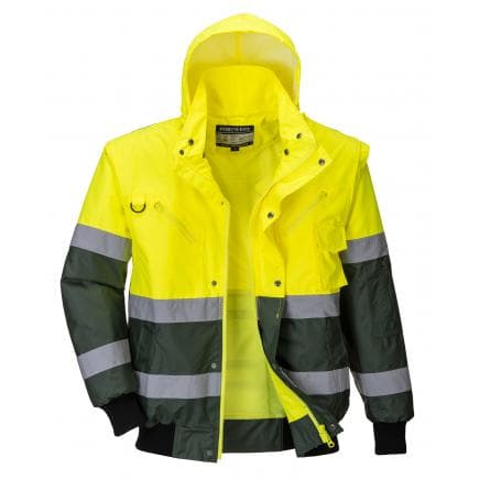 PORTWEST C565YGRS - Blouson Bomber Hi-Vis x, jaune/vert