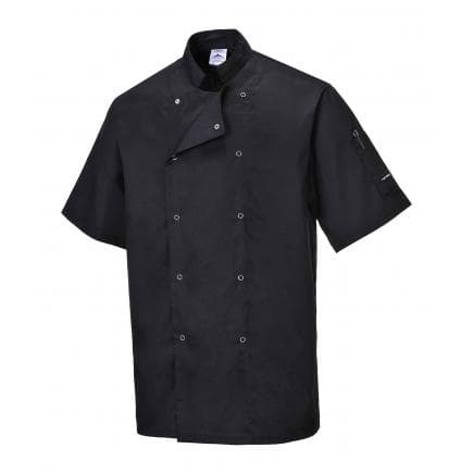 PORTWEST C733BKRXL - Veste de cuisine Cumbria, noir