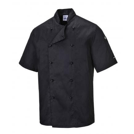 PORTWEST C734BKRM - Veste cuisine Kent, noir